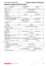 yanmar-6sy-stp2-6sy655-8sy-stp-marine-engines-service-manual-0bsym-g00100-specs-27.webp Yanmar 6SY-STP2, 6SY655, 8SY-STP principal engine specifications table including displacement, firing order, and output.