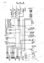 yanmar-b08-crawler-backhoe-parts-catalog-y00k2693-wiring-6.webp Yanmar B08, B08 G, B08 Y, B08 EX, B08 AY, 3TN66A-(E) UB, 3TN66L-UB electrical system wiring diagram with color key.
