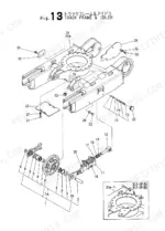 yanmar-b12-17-excavator-parts-catalog-y00k2492-chassis-parts-28.webp Yanmar B12/B17 exploded view of track frame and idler.