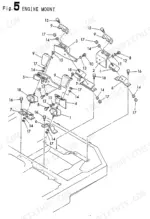 yanmar-b22-2c-to-1-excavator-parts-catalog-000y00s3351-engine-parts-22.webp Yanmar B22-2C AY - 1, B22-2CR AY - 1, B22-2P AY - 1, B22-2PR AY - 1 exploded view diagram of the engine mount assembly.