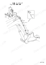 Yanmar B27-2, 3TNC80L-RB1 exploded view diagram of the work lamp assembly, wiring, and mounting hardware.