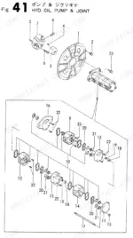 yanmar-b27-p-r-b27-c-r-crawler-excavator-parts-catalog-y00s2891-hydraulic-parts-91.webp Yanmar B27-P(R), B27-C(R), B27, 3TN84L-RBS exploded view diagram of the hydraulic oil pump and joint assembly.