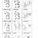 Yanmar B37-2 C(R)F, B37-2 C(R)S, B37-2 P(R)F, B37-2 P(R)S, B37-2 C(R)EX, B37-2 P(R)EX picturesque index of parts figures.