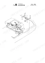 yanmar-b37-p-to-b37-cr-crawler-backhoe-parts-catalog-y00k2471-engine-parts-19.webp Yanmar B37-P, B37-PR, B37-C, B37-CR, YANMAR CRAWLER BACHOE exploded view diagram of the accelerator control system.