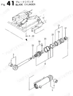 yanmar-b37c-to-b37option-crawler-backhoe-parts-catalog-y00s2952-hydraulic-parts-93.webp Yanmar B37C, B37CR, B37P, B37PR, B37OPTION, 3TN84L-RBS, B37 Ammann, B37 Europe: Exploded view diagram of blade cylinder parts.