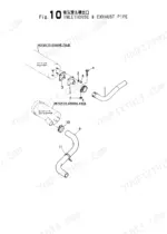 yanmar-b50-2-crawler-backhoe-parts-catalog-y00k2781-engine-parts-37.webp Yanmar B50-2 exploded view of inlet house, exhaust pipe, silencer, and air cleaner assembly components.