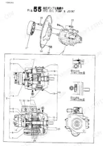 Yanmar B50-2B C(R)F, B50-2B C(R)S, B50-2B P(R)F, B50-2B P(R)S, B50-2B C(R)AS, B50-2B P(R)AS, B50-2B exploded view of hydraulic pump