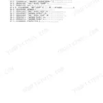 Yanmar B55W, 4TNE94-DBW parts list for engine assembly mounts, brackets, bolts, and washers.