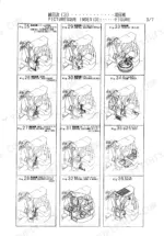 yanmar-b6-crawler-backhoe-parts-catalog-y00k2591-cab-parts-12.webp Yanmar B6, BUCKET 550-750, BLADE: Picturesque index page 3/7 showing control equipment, turning device, frame cover, seat, and canopy.