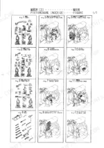 yanmar-b6-crawler-backhoe-parts-catalog-y00k2591-engine-parts-10.webp Yanmar B6, BUCKET 550-750, BLADE: Picturesque index showing labels, tools, exhaust, engine mount, radiator, fuel tank, and battery.