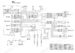 yanmar-b6-crawler-backhoe-parts-catalog-y00k2591-wiring-17.webp Yanmar B6, BUCKET 550-750, 450S-750S, BLADE wiring diagram showing battery, generator, starter, and electrical switches.