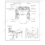 Yanmar B7-SIGMA (EP) operator manual diagram showing cabin controls, switches, pedals, and levers identification.
