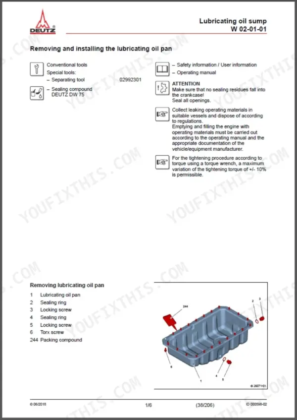 Yanmar B75W service manual