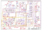 yanmar-b95w-wheeled-excavator-service-manual-hydraulic-565.webp Yanmar B95W hydraulic circuit diagram showing upper carriage and undercarriage systems, pumps, valves, and cylinders.