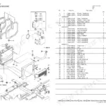 Yanmar C12R-A, C12R-A (US), 2TE67L-FW exploded view and parts list for radiator and mount assembly components.