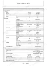 yanmar-c12r-excavator-service-manual-0bkc2-en0010-specs-20.webp Yanmar C12R, C12R (3WD) technical data table for hydraulic implement, undercarriage, and engine specifications.