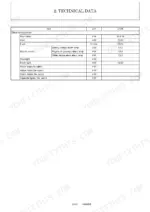 yanmar-c12r-excavator-service-manual-0bkc2-en0010-wiring-23.webp Yanmar C12R, C12R (3WD) technical data table showing electrical equipment specifications for lamps, fuses, and meters.