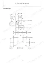 yanmar-c20r-crawler-carrier-service-manual-system-diagram-11.webp Yanmar C20R, 3TNA72L series power train system diagram showing gear shafts, engine connection, and final drive sprockets.