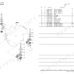 Yanmar C30R-3, C30R-3 (US), 4TNV88C-KFW exploded view diagram and parts list for engine mount assembly components.