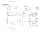 Yanmar C30R-3 hydraulic circuit schematic for three-side flaps wagon type, including relief valve pressure settings table.