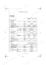 Yanmar C30R-3 technical data table listing machine dimensions, weight, travel performance, and hydraulic pump specifications.