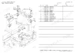 Yanmar C30RUS-2B, 3TNV88-BDFW engine mount exploded view diagram and parts list with bolts, washers, and absorbers.