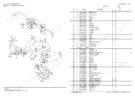 yanmar-c50r-3-c50r-3a-rubber-crawler-carrier-parts-catalog-0ck30-m38102en-parts-list-24.webp Yanmar C50R-3, C50R-3A travel lever exploded view diagram and parts list with component numbers and descriptions.
