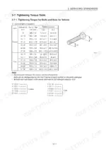 Yanmar C50R-3(R) service manual tightening torque table for coarse and fine thread vehicle bolts and nuts.