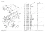 yanmar-c50r-3b-rubber-crawler-carrier-parts-catalog-0cs10-m56000en-chassis-parts-9.webp Yanmar C50R-3B exploded view diagram and parts list for the main frame assembly, including bolts, washers, and shims.