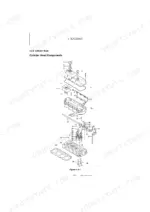 yanmar-c50r-5-crawler-carrier-service-manual-0bkc3-en0011-exploded-view-90-1.webp Yanmar C50R-5, C50R-5 (YCEE) exploded view diagram of engine cylinder head components, including valves and valve cover.