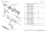 yanmar-cbl40-us-excavator-back-hoe-loader-parts-catalog-0cs10-m42301en-drivetrain-parts-39.webp Yanmar CBL40(US) front axle exploded view parts diagram and list including steering cylinder and tie rod components.