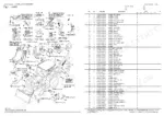 yanmar-cbl40-us-excavator-back-hoe-loader-parts-catalog-0cs10-m42301en-parts-list-11.webp Yanmar CBL40(US) parts list showing label and accessory placement diagram with corresponding part numbers and descriptions.