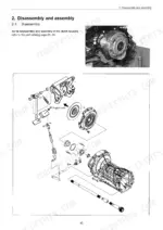 Yanmar EF-312T, EF-352T exploded view diagram of the clutch housing, release bearing, and pedal assembly components.