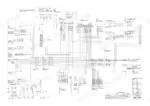 Yanmar EF-312T, EF-352T wiring diagram showing electrical harness, fuse box, starter, alternator, and combination switch.