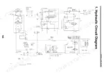Yanmar EF227H/230H/233H/235H hydraulic circuit diagram showing steering, lift valve, SCV, HST unit, and transmission.