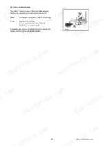 yanmar-ef312t-ef352t-diesel-tractor-operator-manual-ope-ef312t-352t-en-doc-troubleshooting-65.webp Yanmar EF312T, EF352T troubleshooting guide for exhaust gas color, explaining black and white smoke causes.