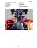 yanmar-ef494t-diesel-tractor-operator-manual-0a042-b00203-controls-25.webp Yanmar EF494T operator manual diagram identifying tractor controls, levers, pedals, and switches from the driver seat.