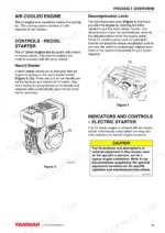 yanmar-l48v-l70v-l100v-industrial-engines-operator-manual-0alv00-u0000-controls-37.webp Yanmar L48V, L70V, L100V, LV series manual showing recoil starter, decompression lever diagrams, and engine controls.