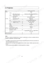 Yanmar LB446H, LFRLB446H0 technical specifications table for light tower projector and generator components.