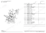 yanmar-s165r-skid-steer-loader-parts-catalog-0cs10-m56500en-chassis-parts-6.webp Yanmar S165R exploded view diagram and parts list for the main loader frame assembly and components.