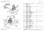 yanmar-s270v-1-skid-steer-loader-parts-catalog-0ck50-m00100en-engine-parts-30.webp Yanmar S270V-1 engine exploded view diagram and parts list for main loader components including mounts, hoses, and brackets.