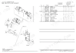 yanmar-sv08-1a-excavator-crawler-back-hoe-parts-catalog-0cs10-m52103en-engine-parts-23.webp Yanmar SV08-1A exploded view of muffler and air cleaner assembly with corresponding parts list and reference numbers.