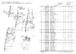yanmar-sv08-1a-excavator-crawler-back-hoe-parts-catalog-0cs10-m52103en-hydraulic-75.webp Yanmar SV08-1A exploded view and parts list for the hydraulic control valve assembly, including variable leg, swing, and boom.