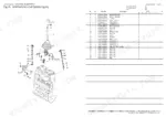 yanmar-sv08-1b-excavator-crawler-back-hoe-parts-catalog-0ck50-m00230en-controls-37.webp Yanmar SV08-1B exploded view of right operation lever assembly with parts list including rods, joints, and nuts.