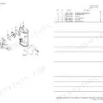 Yanmar SV08-1B exploded view diagram and parts list for the engine muffler assembly, including silencer and gaskets.