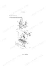 yanmar-sv100-1-excavator-service-manual-0bkb6-g10102-exploded-view-93.webp Yanmar SV100-1 engine exploded view diagram showing 4-valve cylinder head components, valves, springs, and rocker arm assembly.
