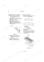 yanmar-sv100-1-excavator-service-manual-0bkb6-g10102-hydraulic-97.webp Yanmar SV100-1 engine manual: rocker arm disassembly, cylinder head bolt torque sequence, and head removal procedures.