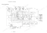yanmar-sv100-1a-excavator-service-manual-0bkb6-en0030-hydraulic-250.webp Yanmar SV100-1A hydraulic circuit schematic showing control valve, motors, cylinders, and relief valve pressure settings table.