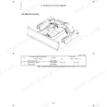 Yanmar SV100-2A 2PB blade moving device diagram and service standard table for cylinder and fulcrum wear limits.