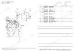 yanmar-sv100-2a-excavator-crawler-back-hoe-parts-catalog-0ck50-m00650en-engine-parts-18.webp Yanmar SV100-2A parts diagram and list for engine silencer, DPF guard, and exhaust pipe components.